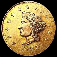 1859 California .0615 Gold Token NEARLY