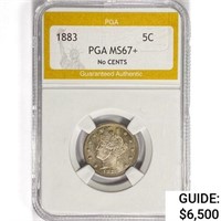 1883 Liberty Victory Nickel PGA MS67+ No Cents