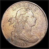 1805 Draped Bust Large Cent NEARLY UNCIRCULATED