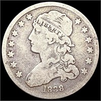 1838 Capped Bust Quarter NICELY CIRCULATED