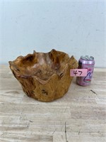 Ornate wood bowl