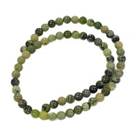 Natural Chinese Green Opal 6mm 15 Inch Bead Strand