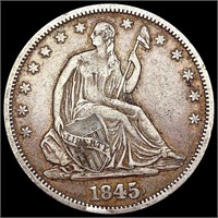 1845-O Seated Liberty Half Dollar LIGHTLY