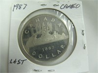 1987 $1 CAMEO COIN