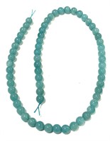 Natural 15.5" Strand Round Amazonite Beads