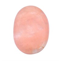 Natural Oval 17.85ct Pink Morganite Cabochon