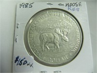 1985 $1 MOOSE COIN