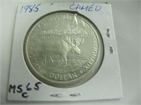 1985 $1 MOOSE CAMEO COIN