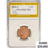 1809/6 Classic Head Half Cent PGA MS62 RED