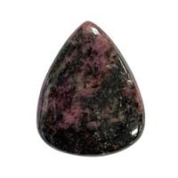 Natural 43.65ct Pear Cabochon Rhodonite Gemstone