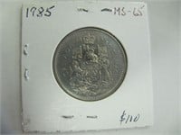1985 50 CENT CDN COIN