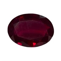 Natural 5.60ct Oval Cut Red Ruby Gemstone