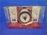 N A P A Wine & Cheese Set ( New )