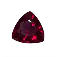 Natural 2.50ct Trillion Cut Red Ruby Gemstone