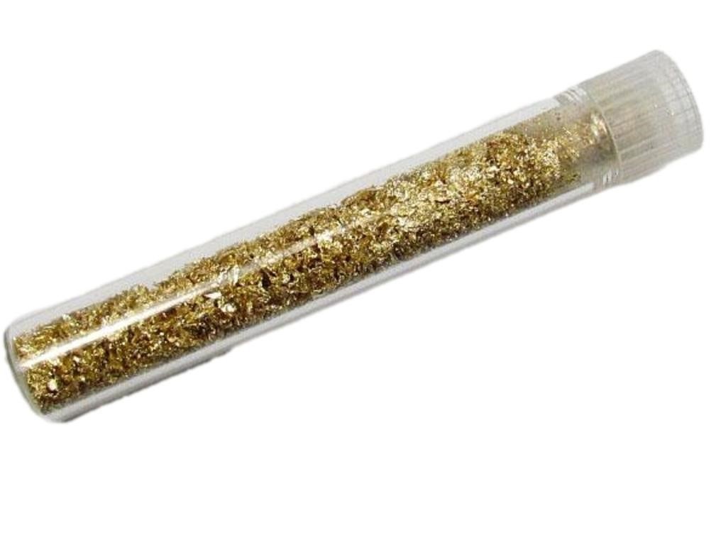 Vial Of Pure Gold Flakes