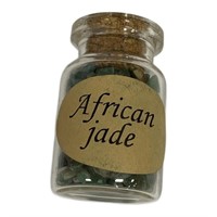Natural African Jade Mixed Chips Bottle