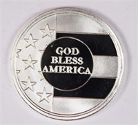 "GOD BLESS AMERICA" SILVER ROUND