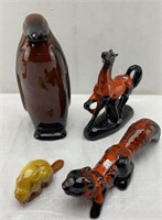 Pottery decorative animals, (Horse has been