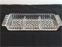 3-section Nut Olive Dish Princess House Anchor
