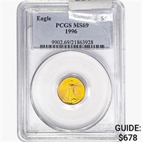 1996 $5 1/10oz. Gold Eagle PCGS MS69