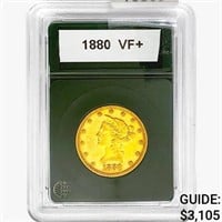 1880 $10 Gold Eagle Blank VF+