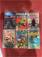 6 bagged and backed comics