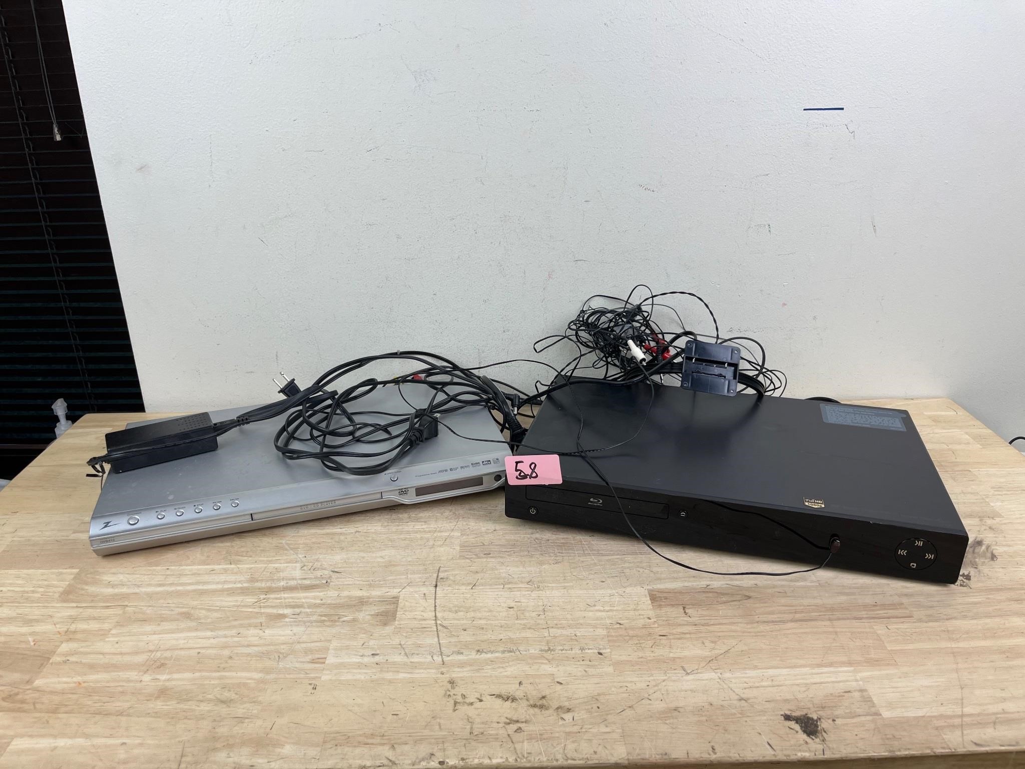 Two DVD/Blu-ray Players untested
