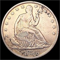 1858-O Seated Liberty Half Dollar CLOSELY