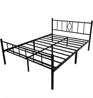 ($248) Emiosmt 14in High Bed Frame Full Size with
