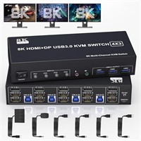 New $180 3Monitor 4 Computer Switch