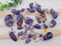 AMETHYST AND ROYAL AZTEC LACE ROCK STONE LAPIDARY