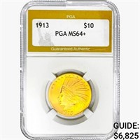 1913 $10 Gold Eagle PGA MS64+