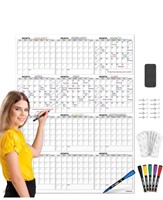 New Large White Board Calendar 36"x48" Dry Erase