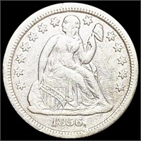 1856-O Seated Liberty Dime ABOUT UNCIRCULATED