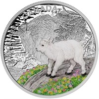 2015 $20 Baby Animals: Mountain Goat - Pure Silver
