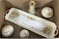 Vintage Porcelain Dresser Items, Limoges, Tk