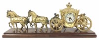 Vintage United Horse Drawn Cart Clock