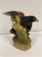 Ceramic blackbird 10” tall