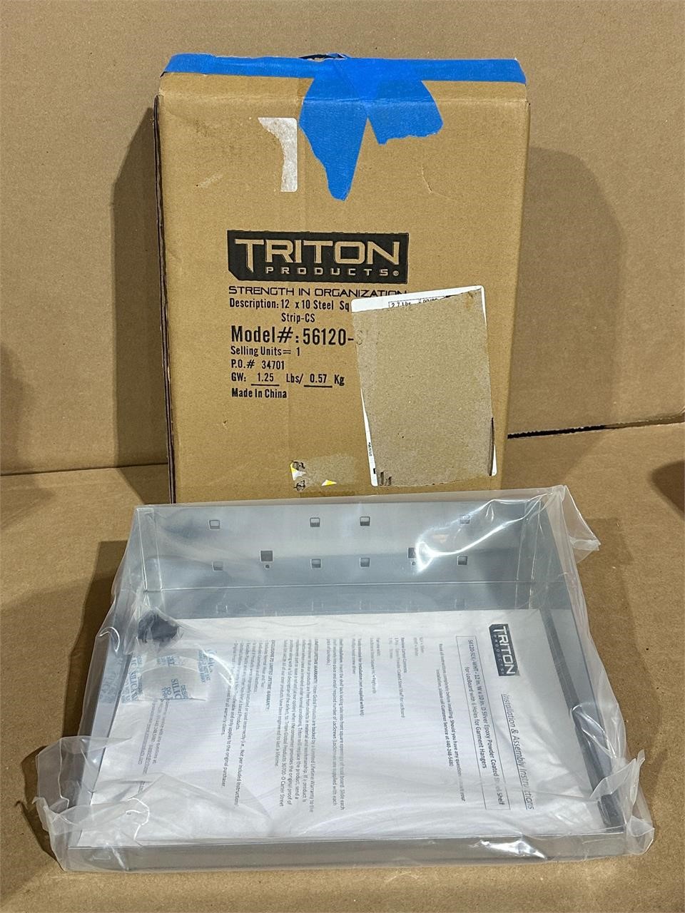 New Triton 12x10 steel shelf for pegboard