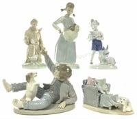 (5) Porcelain Figurines, Nao, Gerold, Oci