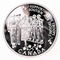 Canada 2014 .9999 Fine Silver $5 Supporting the Tr