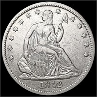 1842 Seated Liberty Half Dollar CLOSELY