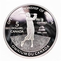 1904-2004 .9999 Fine Silver $5 Open Championship C