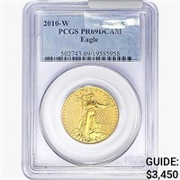 2010-W $25 1/2oz. Gold Eagle PCGS PR69 DCAM