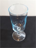 Blue Libbey Duz Detergent Star Sapphire Stem Glass