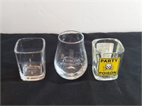 3pc Assorted Shot Glasses Souvenirs