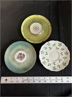 3 Beautiful Porcelain Saucers