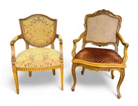 Victorian Style Arm Chairs (2)