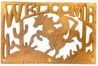 Cast Iron Welcome Sign/ Door Mat