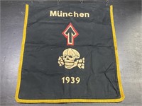 1939 To München (Munich) German Flag w/ Skull